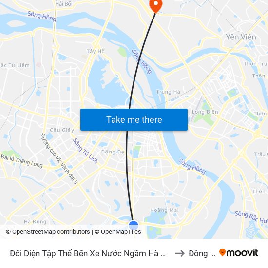 Đối Diện Tập Thể Bến Xe Nước Ngầm Hà Nội - Ngọc Hồi to Đông Hội map