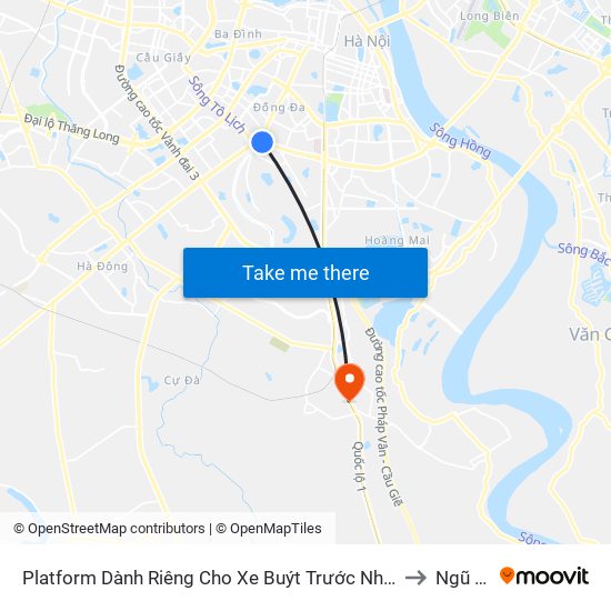 Platform Dành Riêng Cho Xe Buýt Trước Nhà 604 Trường Chinh to Ngũ Hiệp map