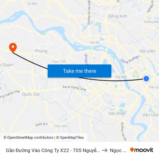 Gần Đường Vào Công Ty X22 - 705 Nguyễn Văn Linh to Ngọc Tảo map