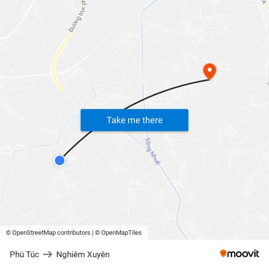 Phú Túc to Nghiêm Xuyên map