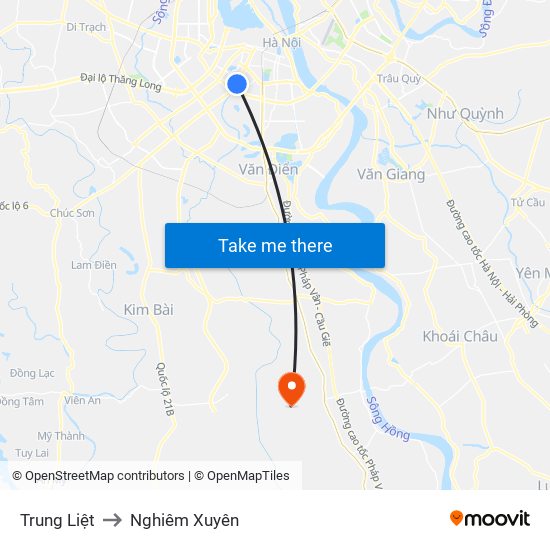 Trung Liệt to Nghiêm Xuyên map