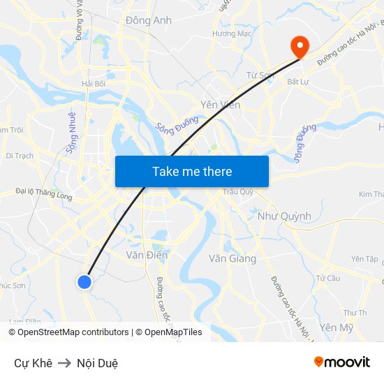 Cự Khê to Nội Duệ map