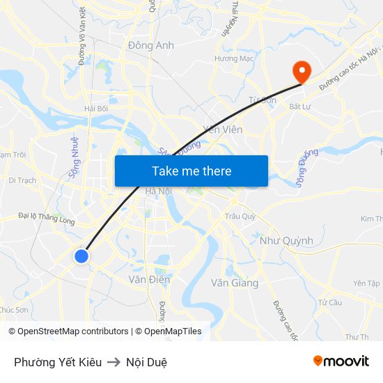 Phường Yết Kiêu to Nội Duệ map