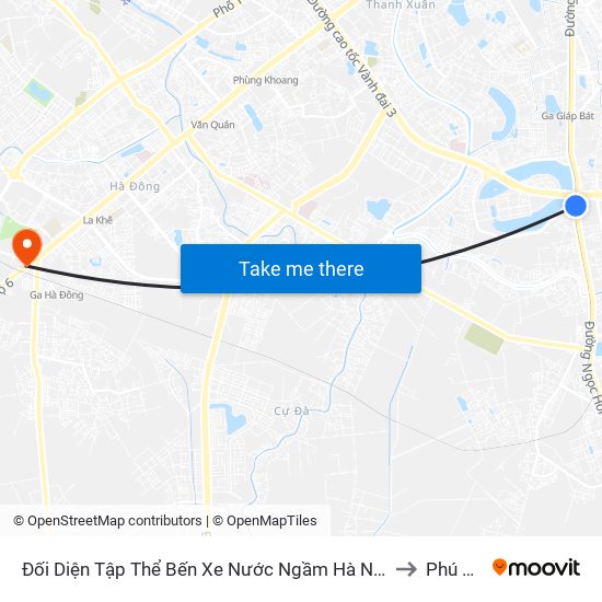 Đối Diện Tập Thể Bến Xe Nước Ngầm Hà Nội - Ngọc Hồi to Phú Lãm map