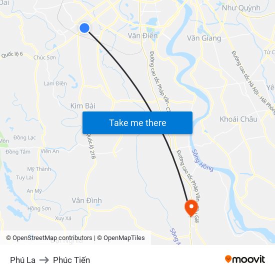 Phú La to Phúc Tiến map