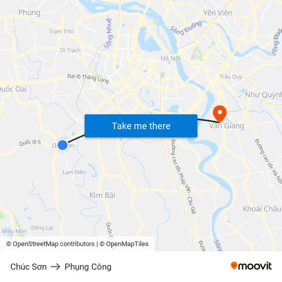 Chúc Sơn to Phụng Công map