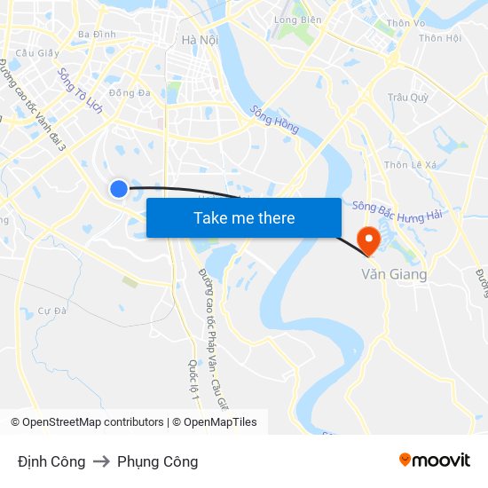 Định Công to Phụng Công map