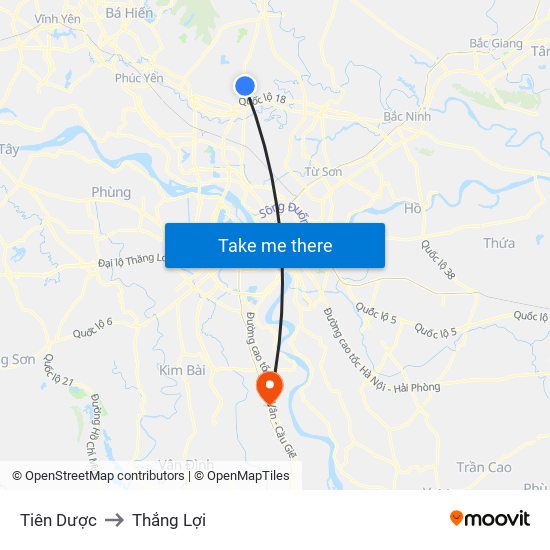 Tiên Dược to Thắng Lợi map