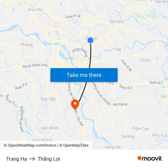 Trang Hạ to Thắng Lợi map