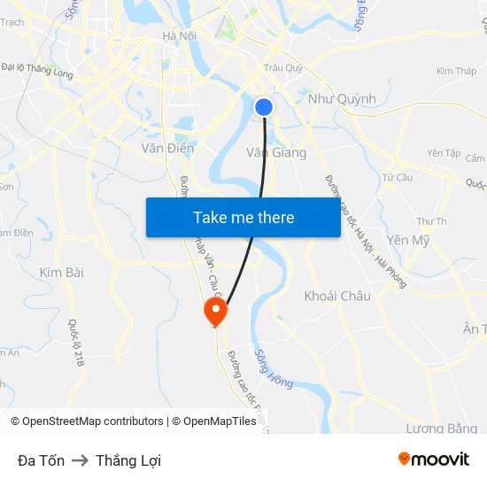 Đa Tốn to Thắng Lợi map