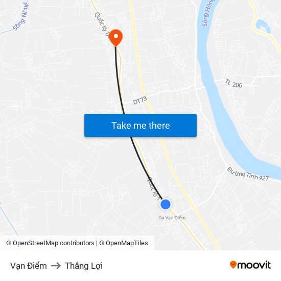 Vạn Điểm to Thắng Lợi map