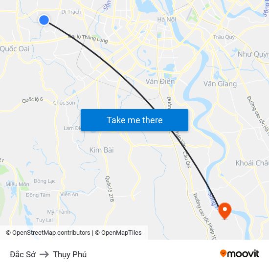 Đắc Sở to Thụy Phú map