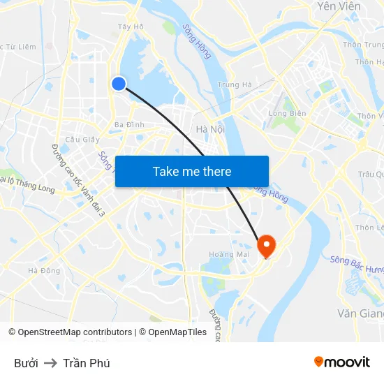 Bưởi to Trần Phú map