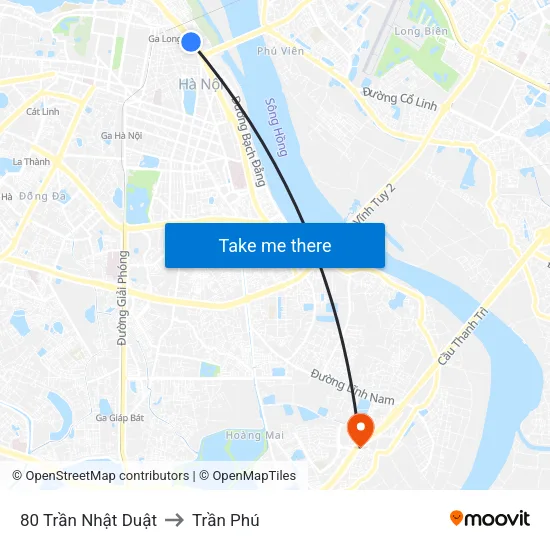 80 Trần Nhật Duật to Trần Phú map