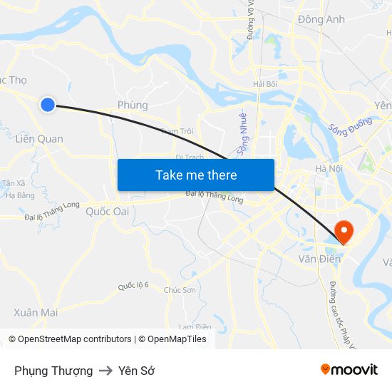 Phụng Thượng to Yên Sở map