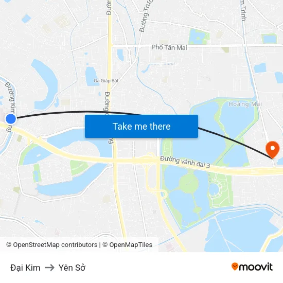 Đại Kim to Yên Sở map