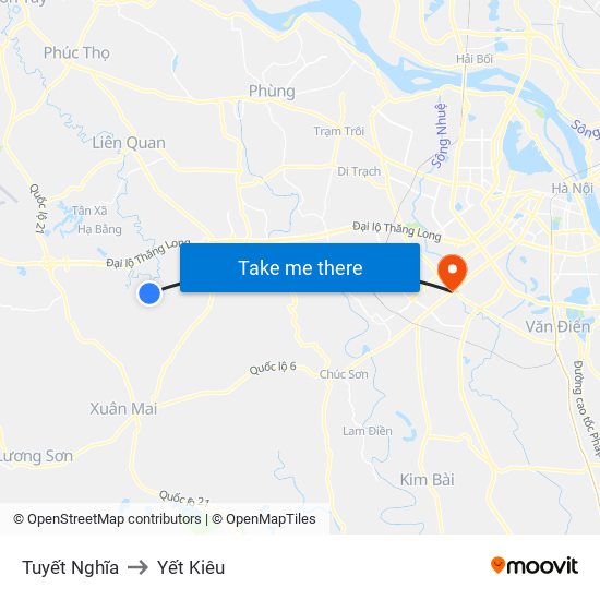 Tuyết Nghĩa to Yết Kiêu map