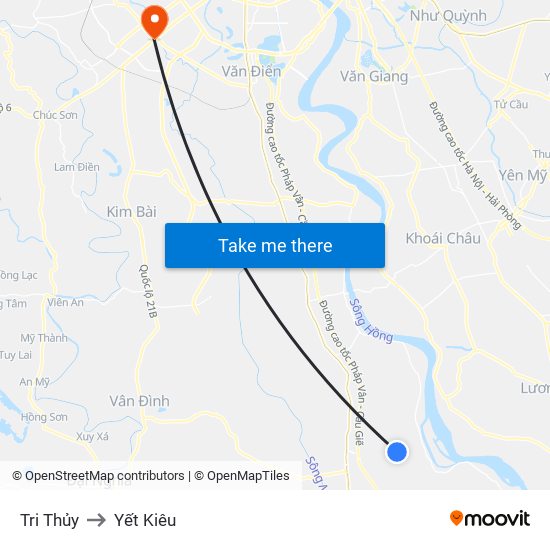 Tri Thủy to Yết Kiêu map