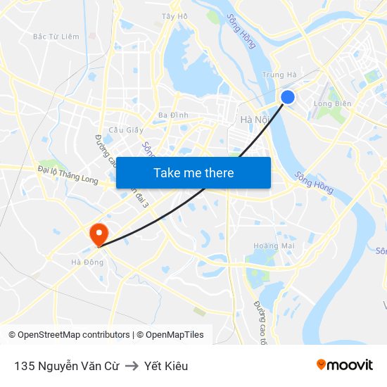 135 Nguyễn Văn Cừ to Yết Kiêu map