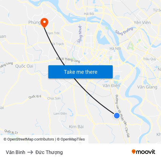 Văn Bình to Đức Thượng map