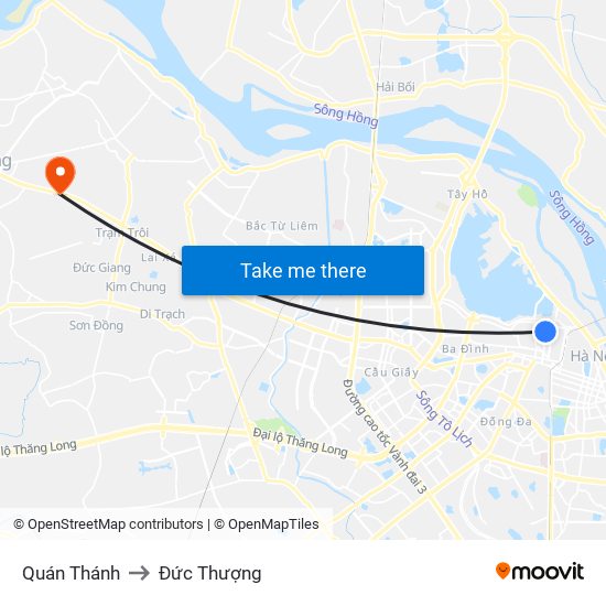 Quán Thánh to Đức Thượng map