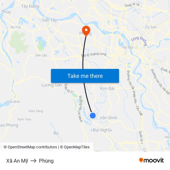 Xã An Mỹ to Phùng map