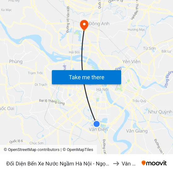 Đối Diện Bến Xe Nước Ngầm Hà Nội - Ngọc Hồi to Vân Nội map