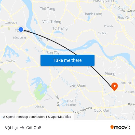 Vật Lại to Cát Quế map