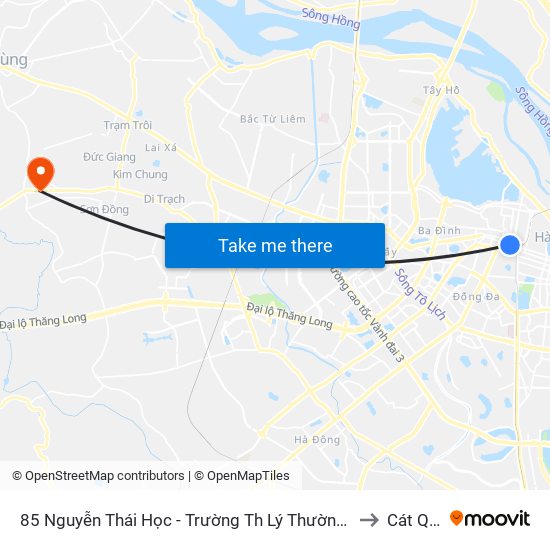 85 Nguyễn Thái Học - Trường Th Lý Thường Kiệt to Cát Quế map