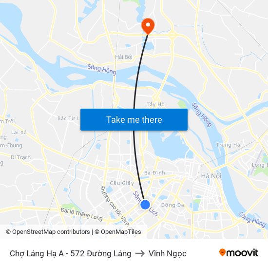 Chợ Láng Hạ A - 572 Đường Láng to Vĩnh Ngọc map