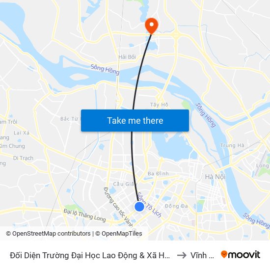 Đối Diện Trường Đại Học Lao Động & Xã Hội - 48 Trần Duy Hưng to Vĩnh Ngọc map