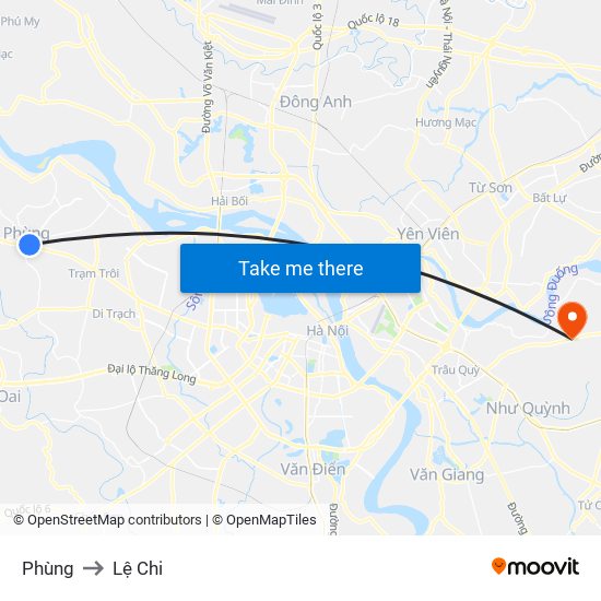 Phùng to Lệ Chi map