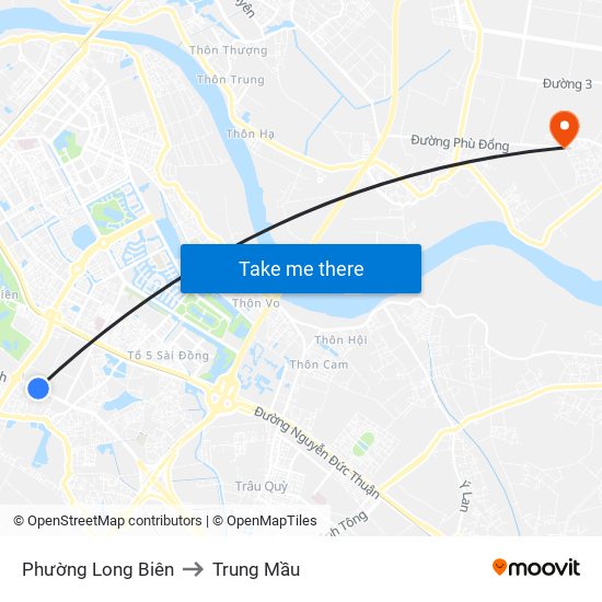 Phường Long Biên to Trung Mầu map