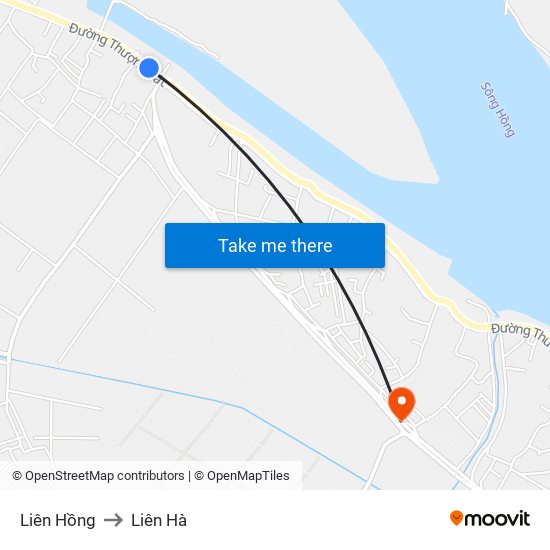 Liên Hồng to Liên Hà map