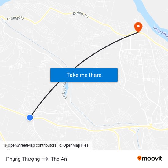 Phụng Thượng to Thọ An map