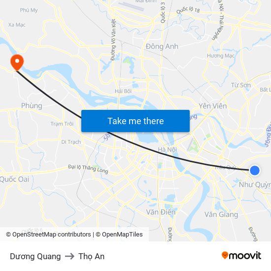 Dương Quang to Thọ An map
