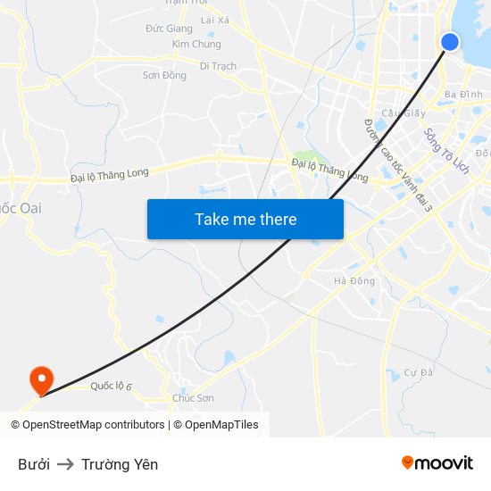 Bưởi to Trường Yên map