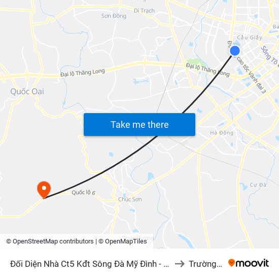 Đối Diện Nhà Ct5 Kđt Sông Đà Mỹ Đình - Phạm Hùng to Trường Yên map