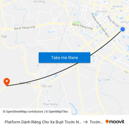 Platform Dành Riêng Cho Xe Buýt Trước Nhà 604 Trường Chinh to Trường Yên map