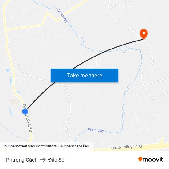 Phượng Cách to Đắc Sở map