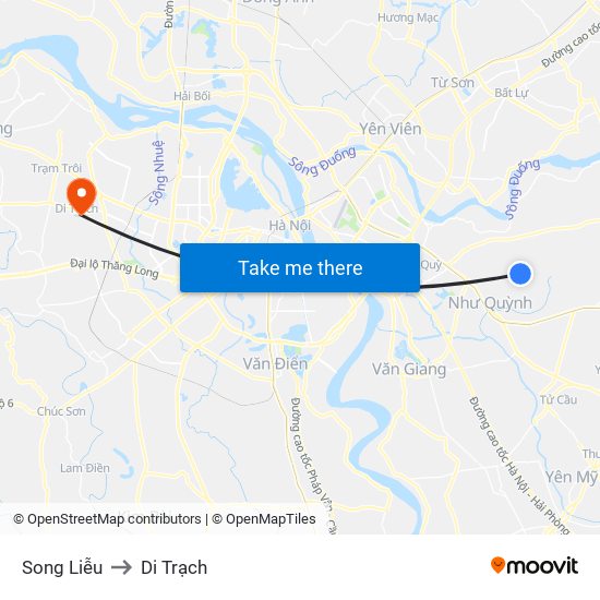 Song Liễu to Di Trạch map