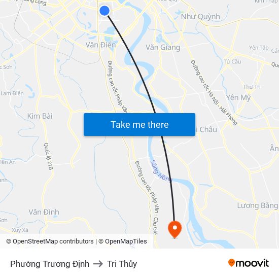 Phường Trương Định to Tri Thủy map