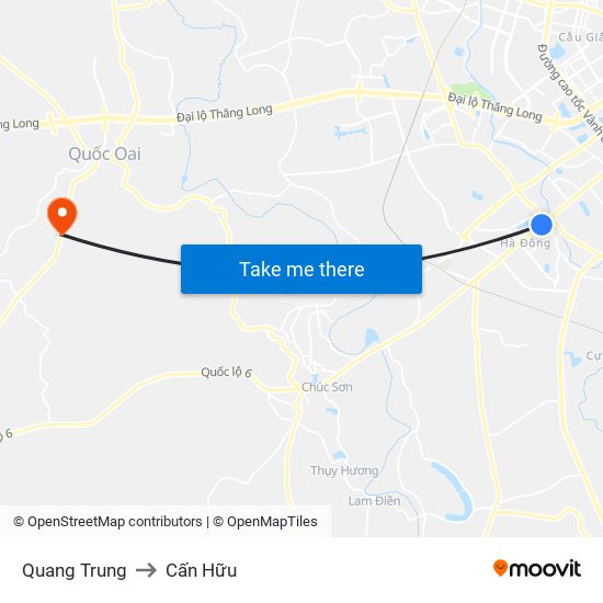 Quang Trung to Cấn Hữu map