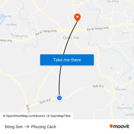 Đông Sơn to Phượng Cách map