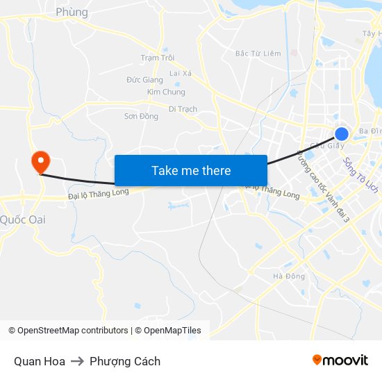 Quan Hoa to Phượng Cách map