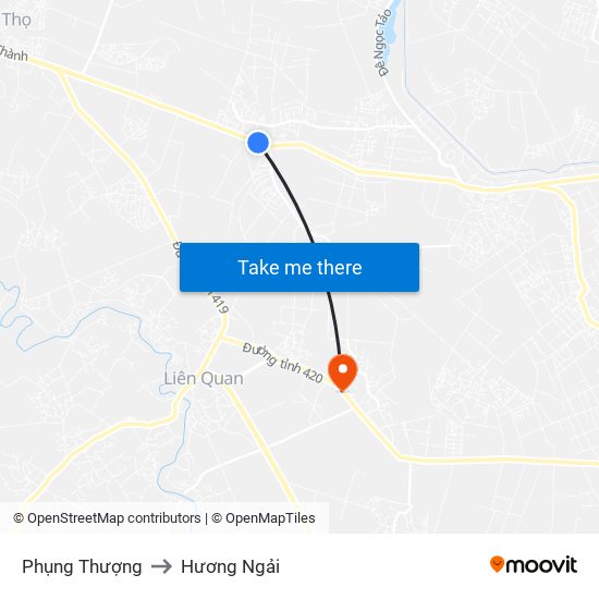 Phụng Thượng to Hương Ngải map