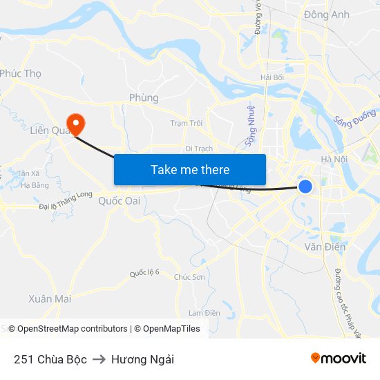 251 Chùa Bộc to Hương Ngải map