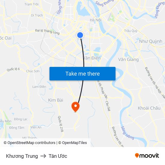 Khương Trung to Tân Ước map