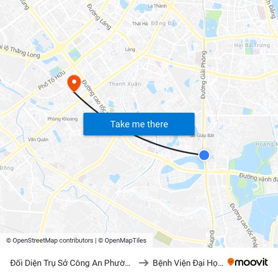 Đối Diện Trụ Sở Công An Phường Hoàng Liệt- 1277 Giải Phóng to Bệnh Viện Đại Học Quốc Gia Hà Nội map