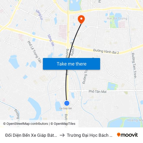 Đối Diện Bến Xe Giáp Bát - Giải Phóng to Trường Đại Học Bách Khoa Hà Nội map